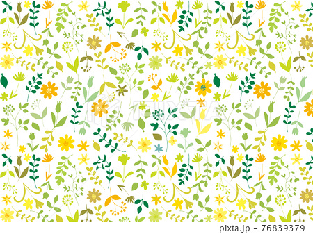 北欧風 優し気植物柄